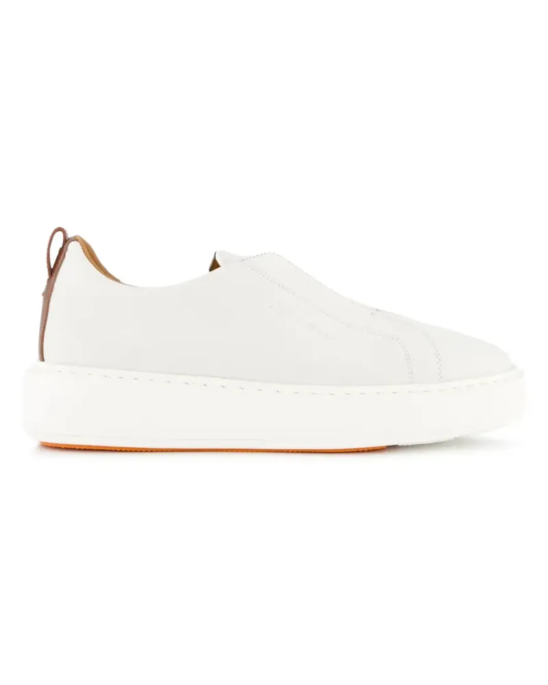 Santoni Victory Slip-on-Sneakers - Weiß Weiß