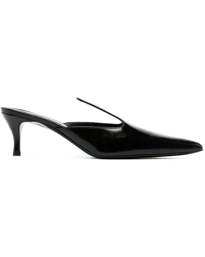 Totême The Pencil Mules 50mm - Schwarz Schwarz