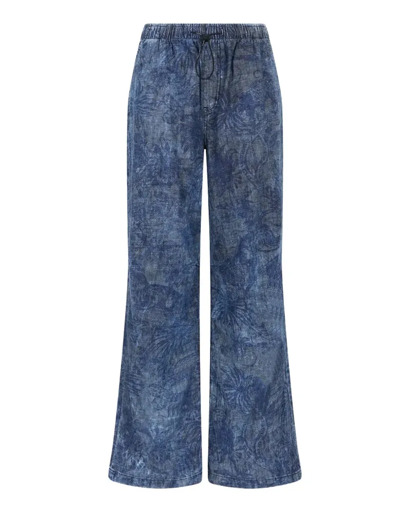 Just Cavalli Jeans mit Blumen-Print - Blau Blau