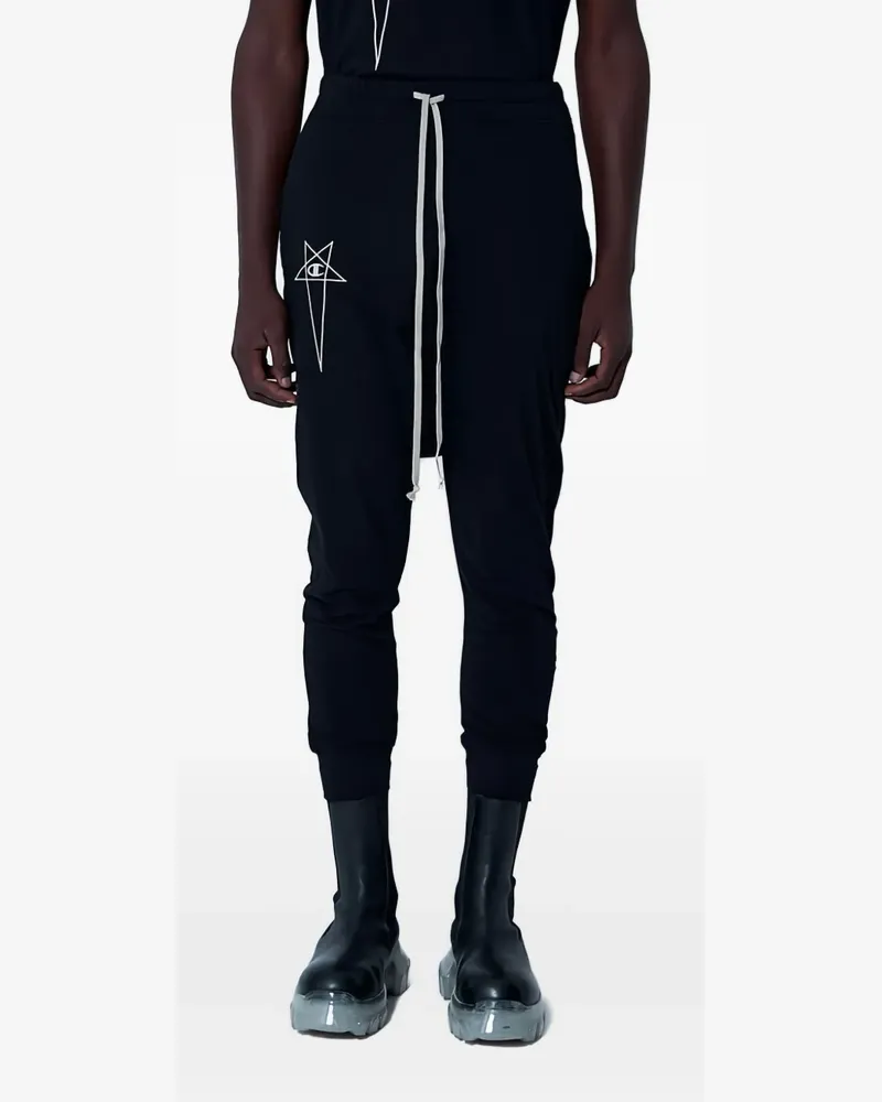 Rick Owens Jogginghose mit Kordelzug - Schwarz Schwarz