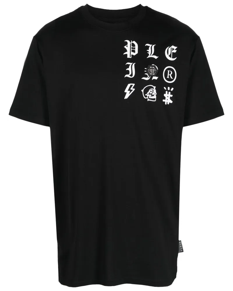 Philipp Plein T-Shirt mit Logo-Print - Schwarz Schwarz