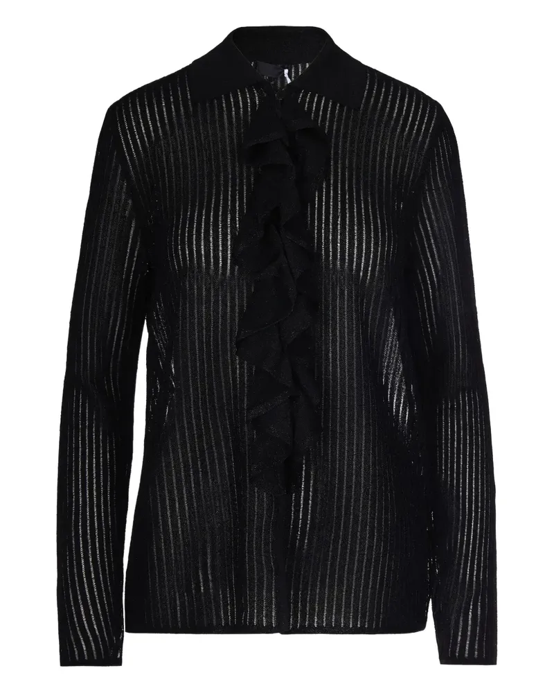 Liu Jo ruffled shirt - Schwarz Schwarz