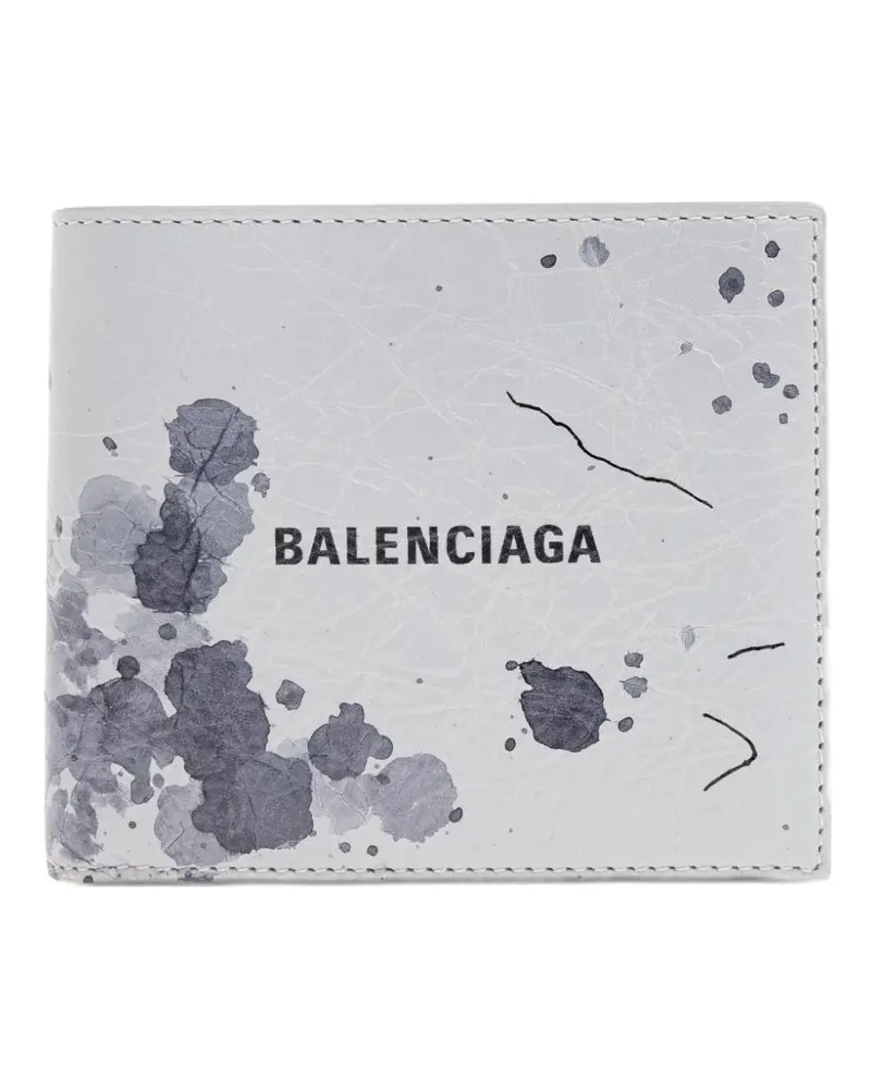 Balenciaga logo-print wallet - Grau Grau