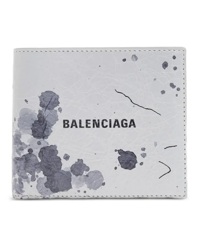 Balenciaga logo-print wallet - Grau Grau