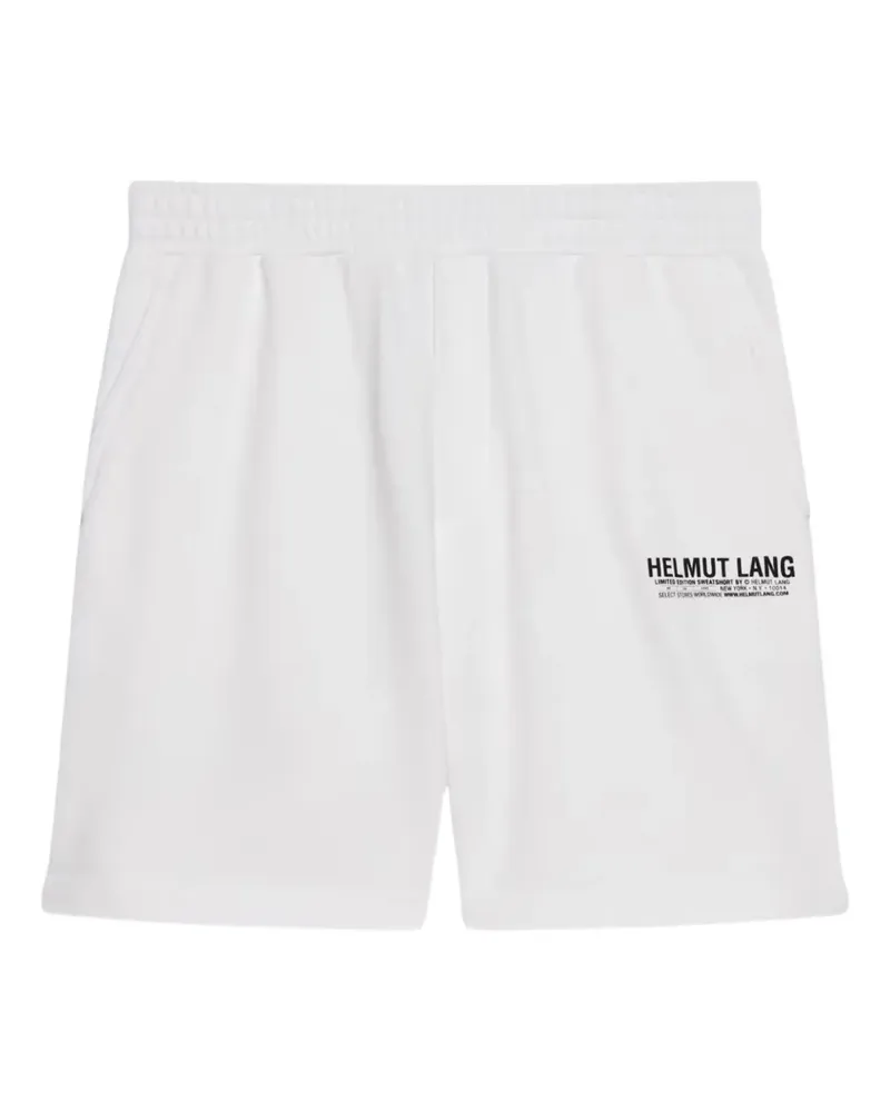 Helmut Lang Shorts mit Logo-Print - Weiß Weiß