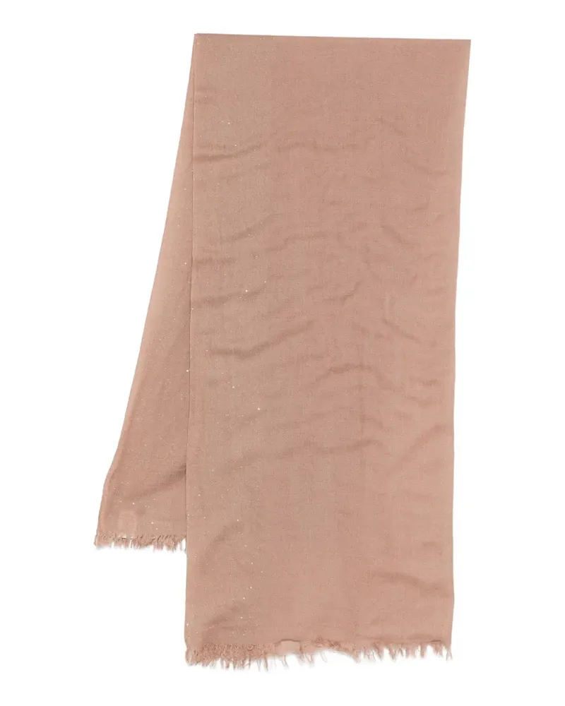 Faliero Sarti Schal mit Fransen - Braun Braun