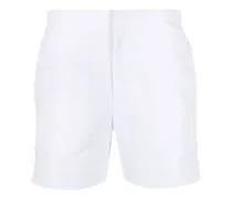 Badeshorts mit geradem Bein - Weiß