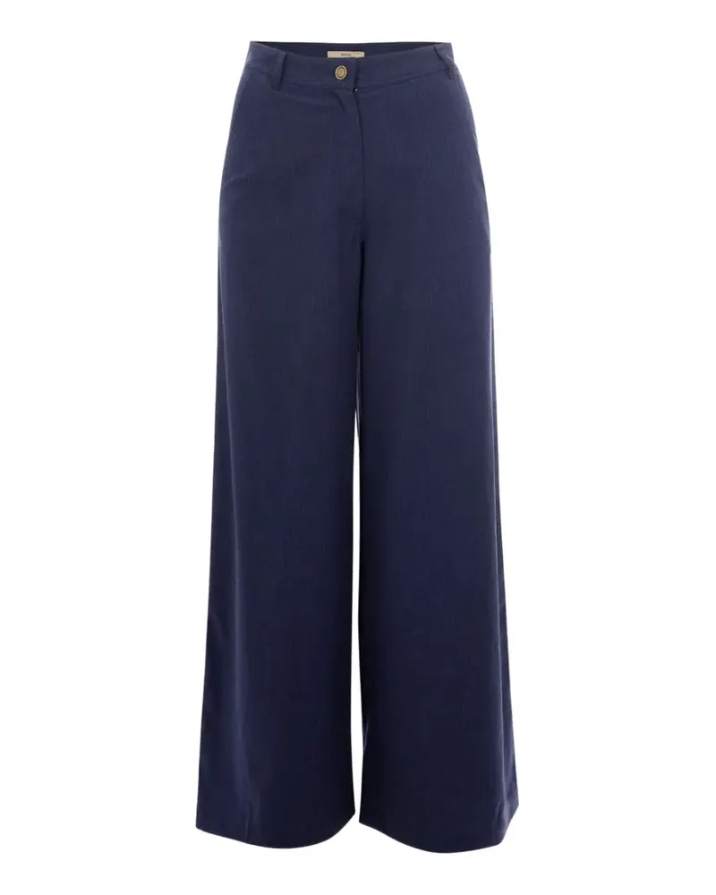Sessùn button-up palazzo pants - Blau Blau