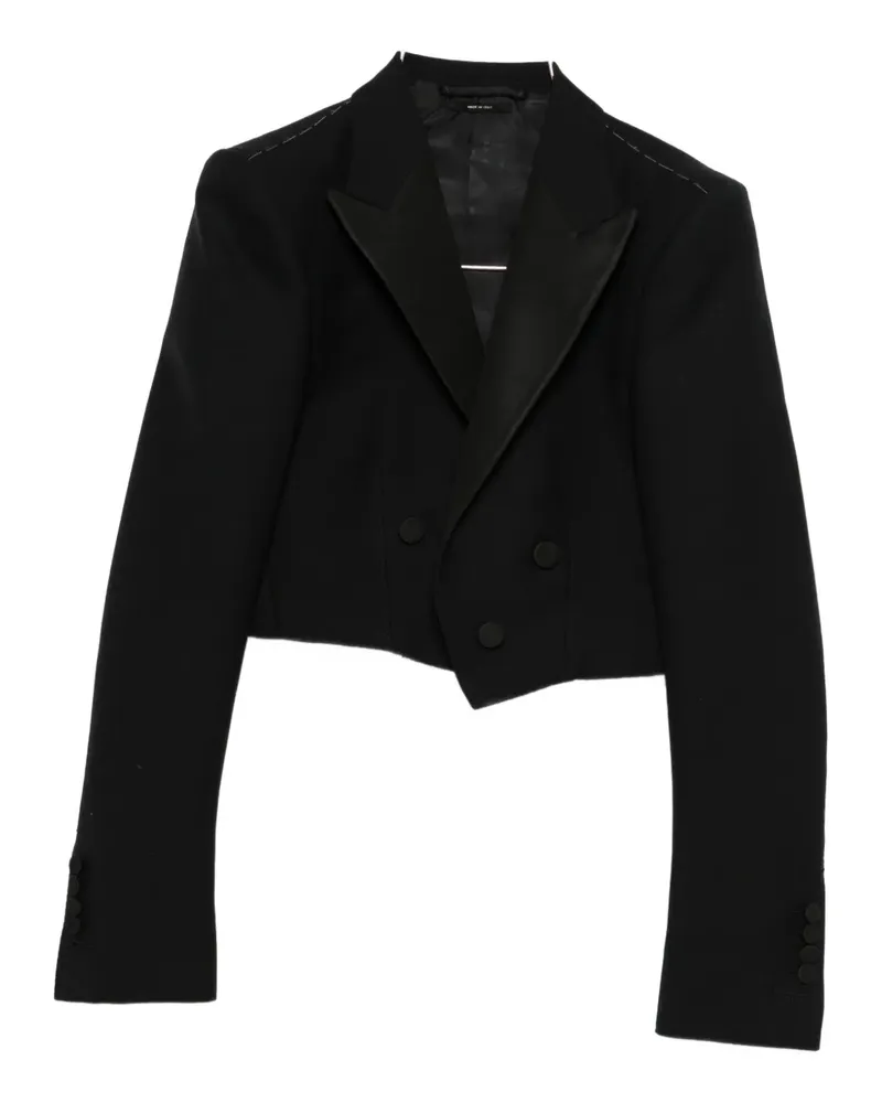 Tom Ford double-breasted cropped blazer - Schwarz Schwarz