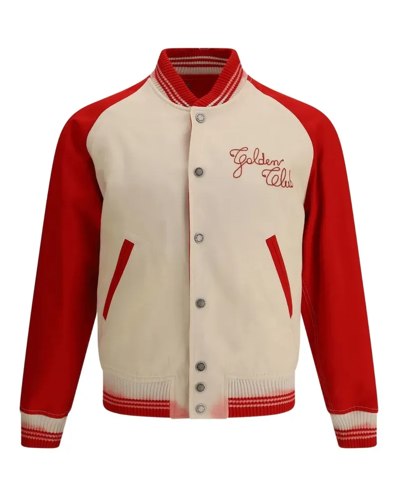 Golden Goose Bestickte Bomberjacke - Nude Nude