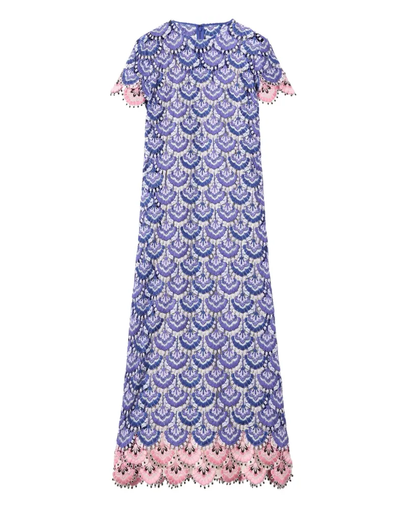 La DoubleJ Swing Midikleid - Blau Blau