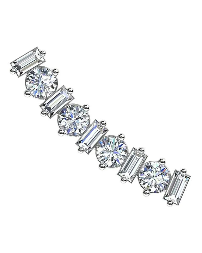 Alinka 18kt Ear Cuff aus Weißgold - Silber Silber