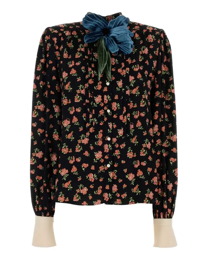 Valentino Garavani Hemd mit Print - Schwarz Schwarz