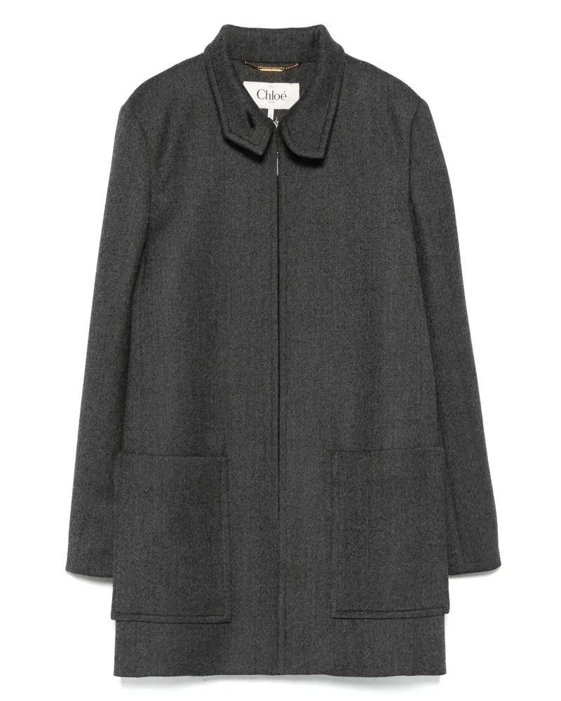 Chloé Mantel im Oversized-Look - Grau Grau
