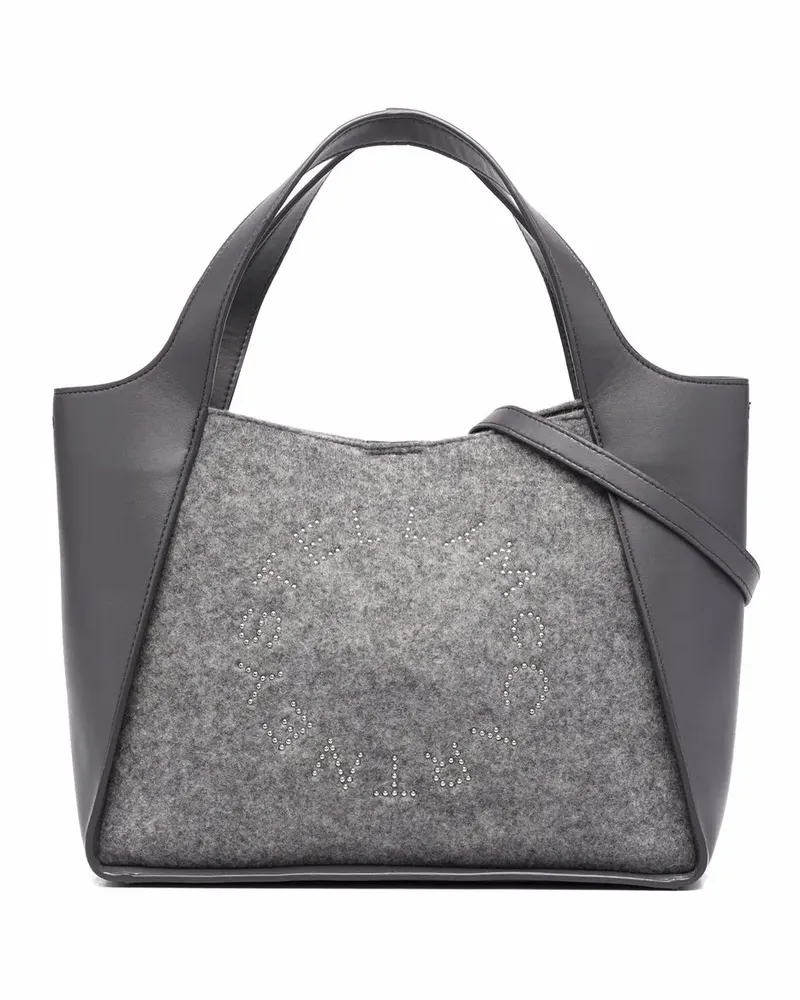 Stella McCartney Tote Bag mit Stella-Logo - Grau Grau