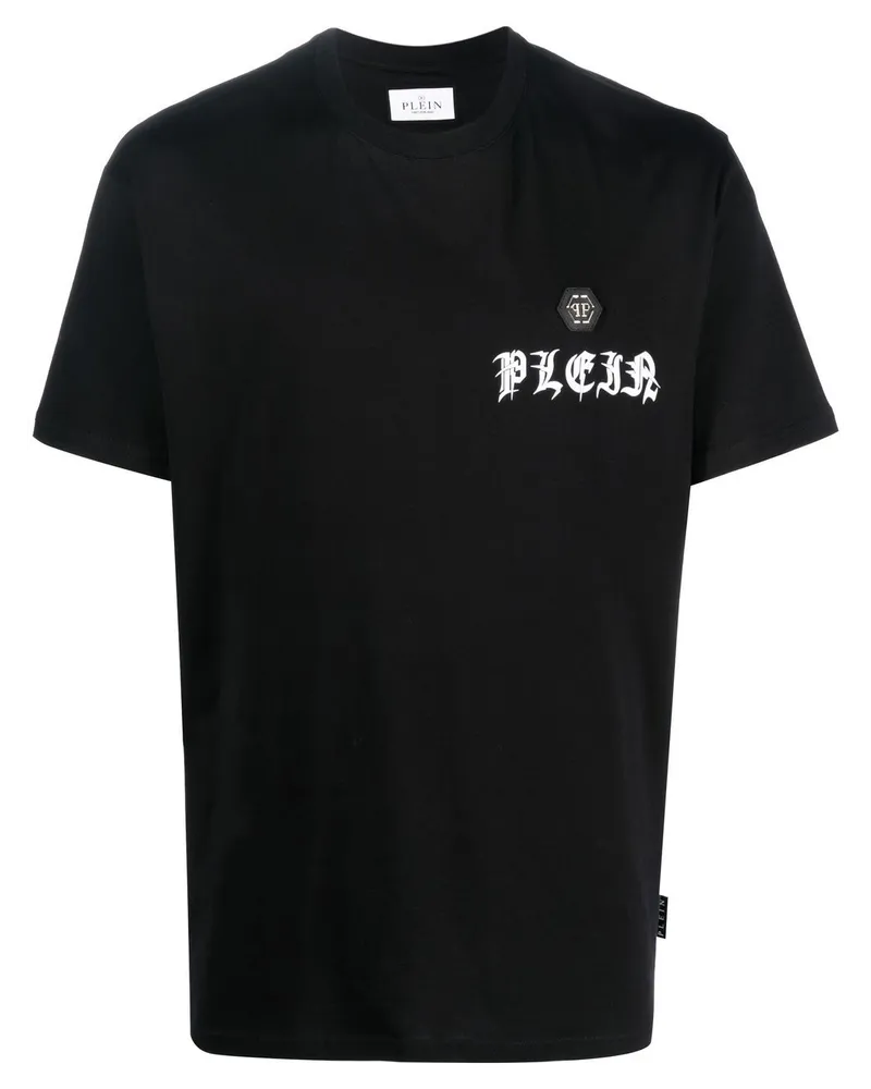 Philipp Plein T-Shirt mit Logo-Print - Schwarz Schwarz