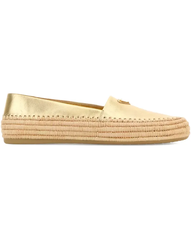 Prada Espadrilles im Metallic-Look - Gold Gold