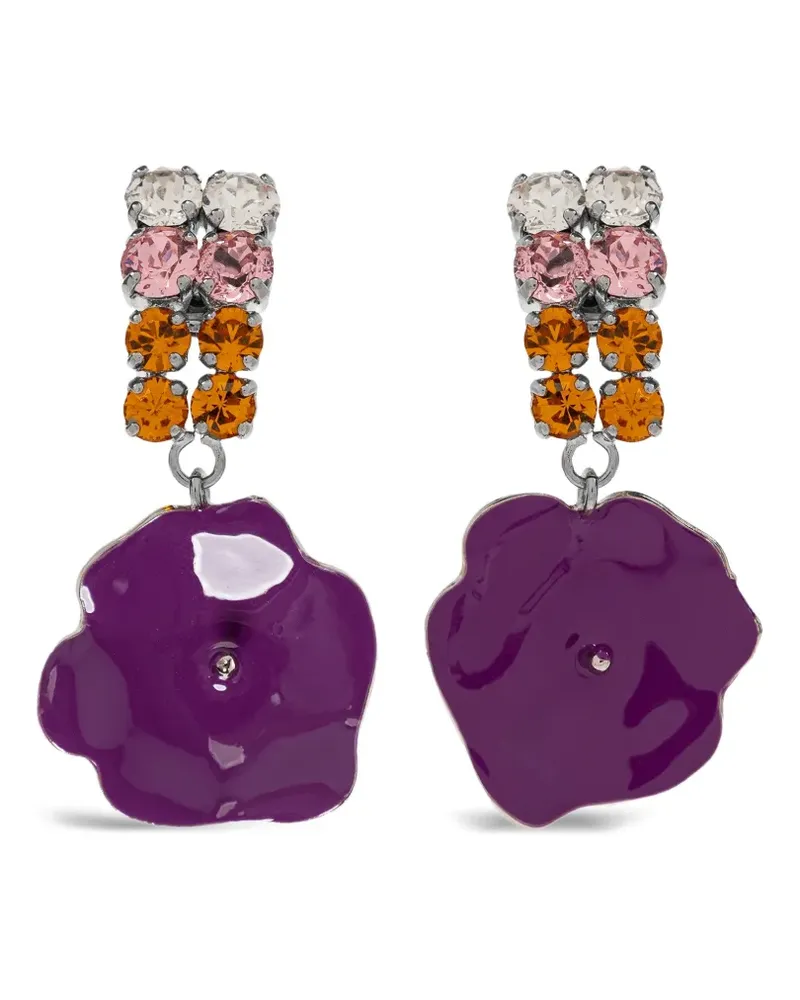 Marni Verzierte Ohrringe im Blumendesign - Silber Silber