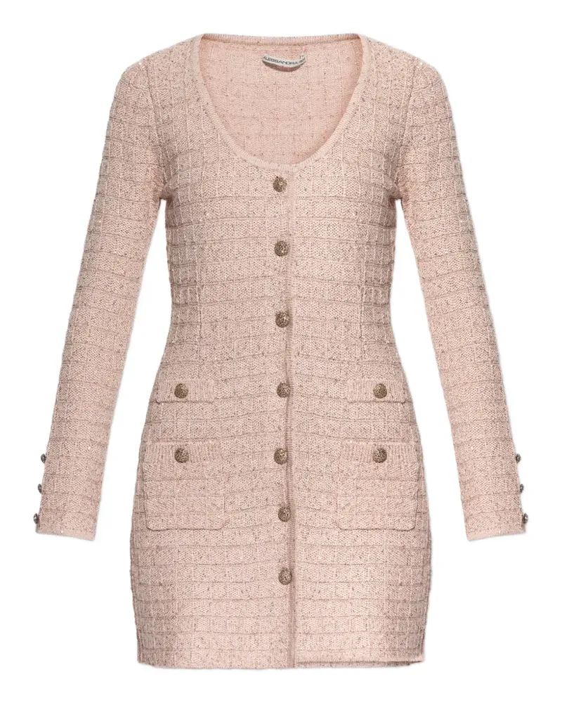 Alessandra Rich button-pocket dress - Rosa Rosa