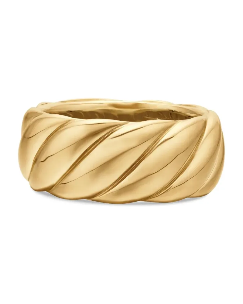 David Yurman 18kt Sculpted Cable Gelbgoldring (9mm Gold
