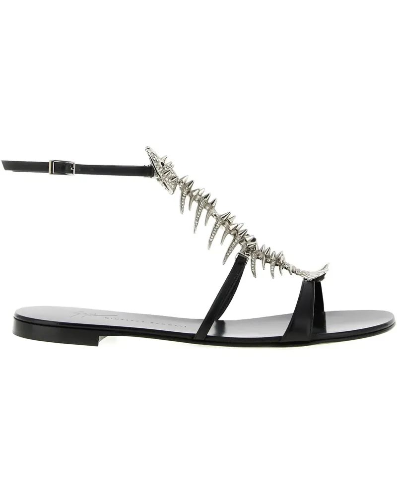 Giuseppe Zanotti metal slim sandals - Schwarz Schwarz