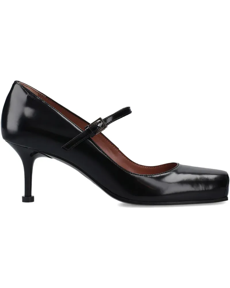Premiata square toe strap pumps - Schwarz Schwarz