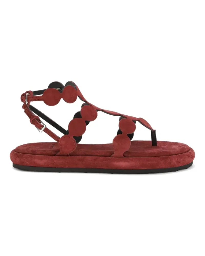 Pierre Hardy Flache Red Sandalen - Rot Rot