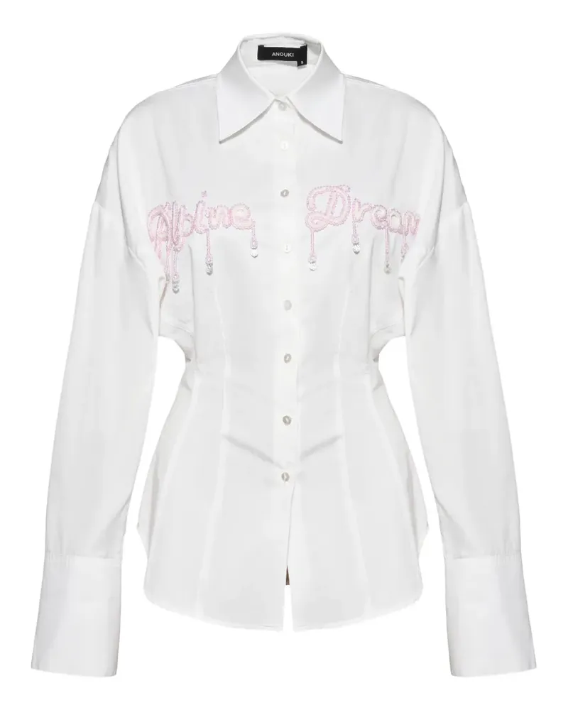 ANOUKI embellished shirt - Weiß Weiß