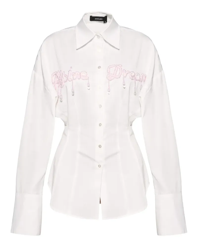 ANOUKI Verziertes Hemd - Weiß Weiß