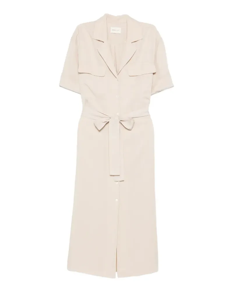 Gant Geknöpftes Hemdkleid - Nude Nude