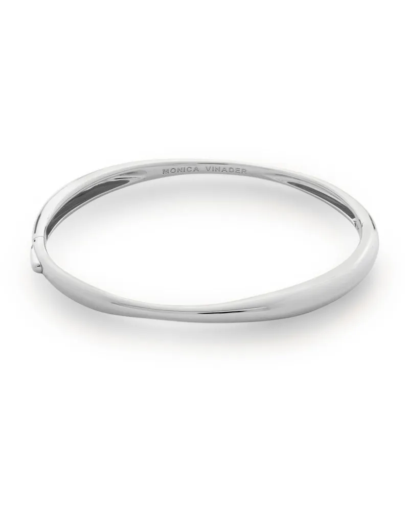 Monica Vinader Asymmetrischer Nura Armreif - Silber Silber