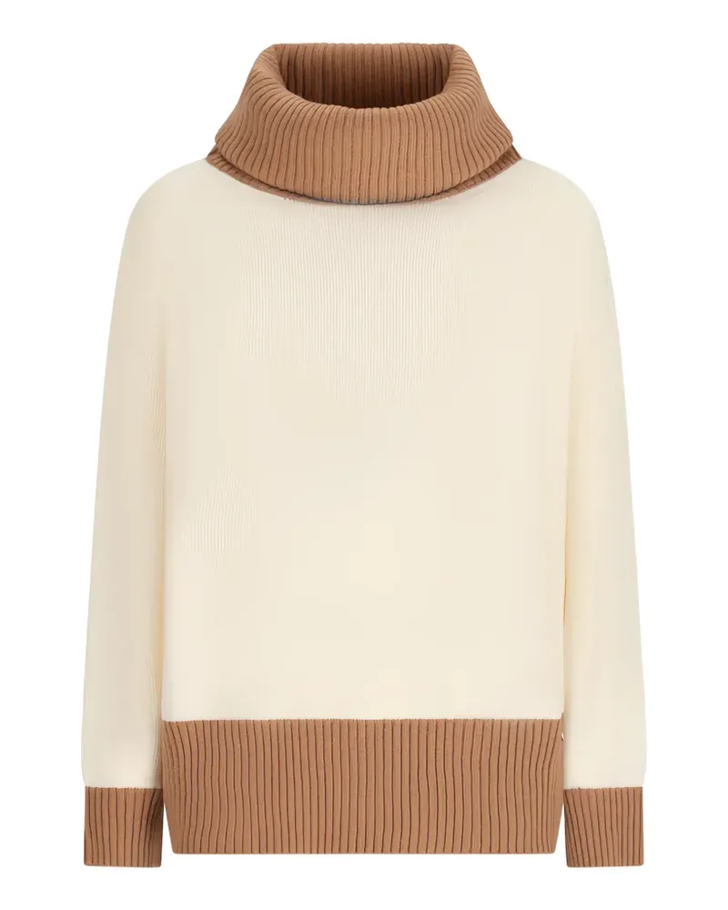 Herno Pullover in Colour-Block-Optik - Nude Nude