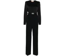 Jumpsuit mit Gürtel - Schwarz