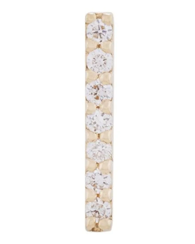 Alinka 18kt ' ID' Gelbgoldohrstecker mit Diamanten - Metallic Metallic
