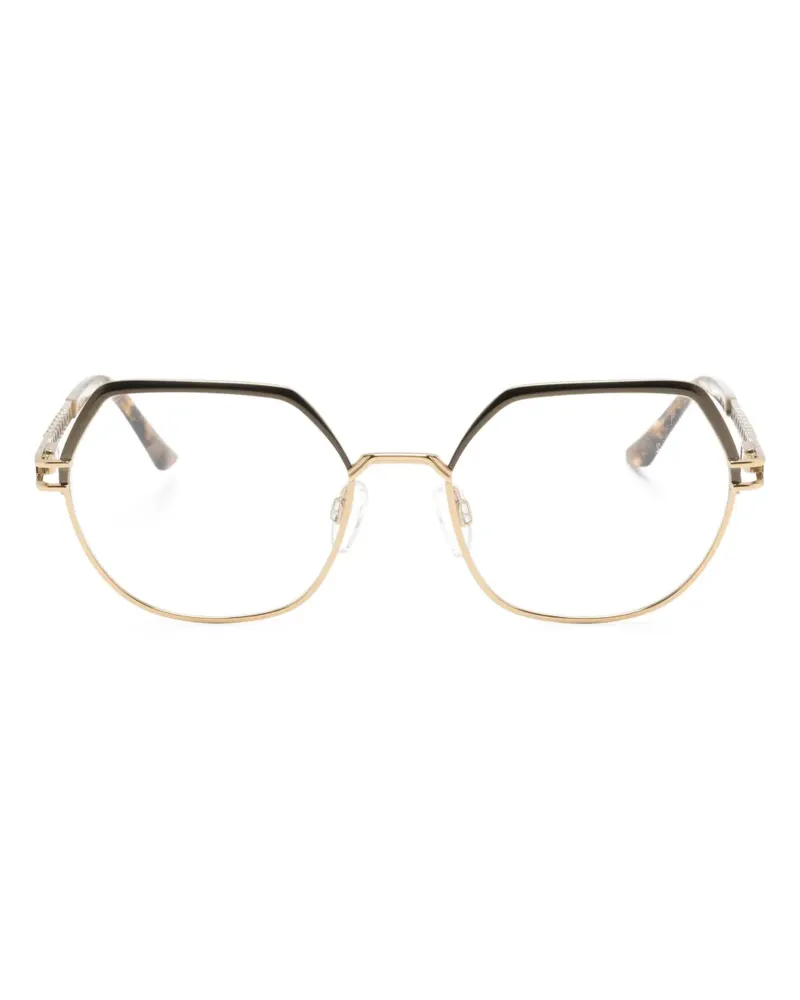 CAZAL Brille mit perforierten Details - Gold Gold