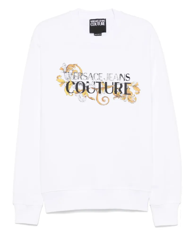 Versace Jeans Sweatshirt mit Barocco-Print - Weiß Weiß