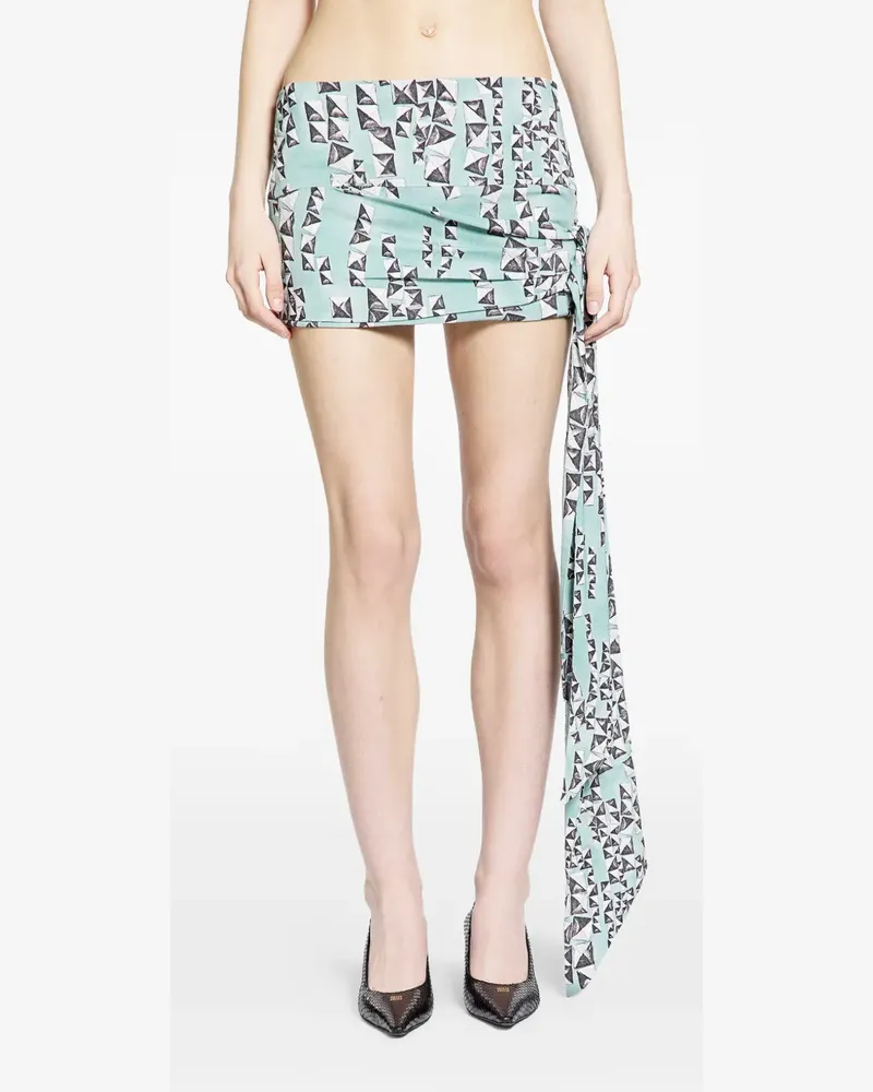 Charlotte Knowles Minirock mit Print - Grün Grün