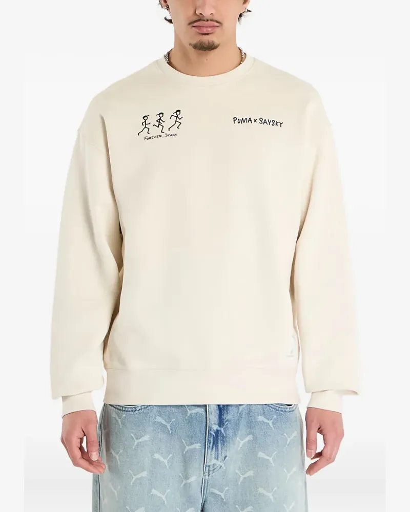Puma x Saysky crew-neck sweatshirt - Nude Nude