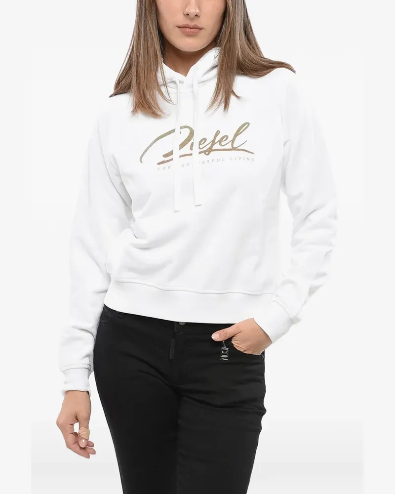 Diesel F-Reggy logo-print hoodie - Weiß Weiß