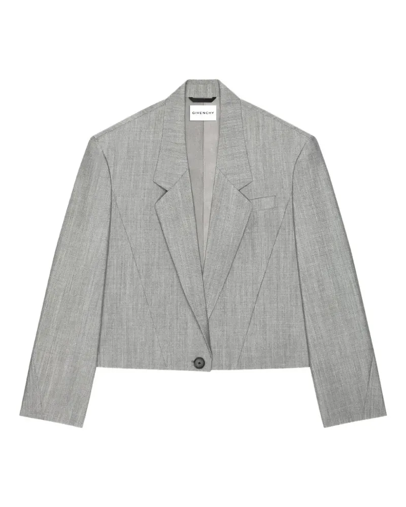 Givenchy Einreihiger Cropped-Blazer - Grau Grau