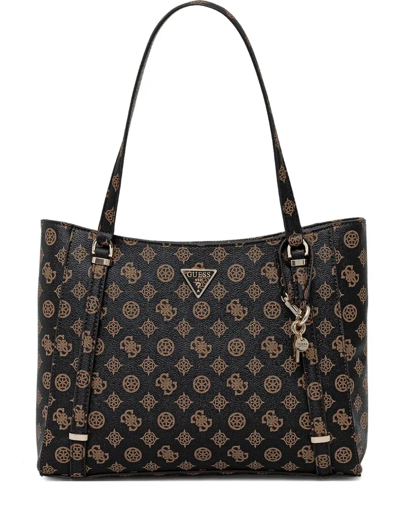 Guess Monogram Charm Tote Bag - Schwarz Schwarz