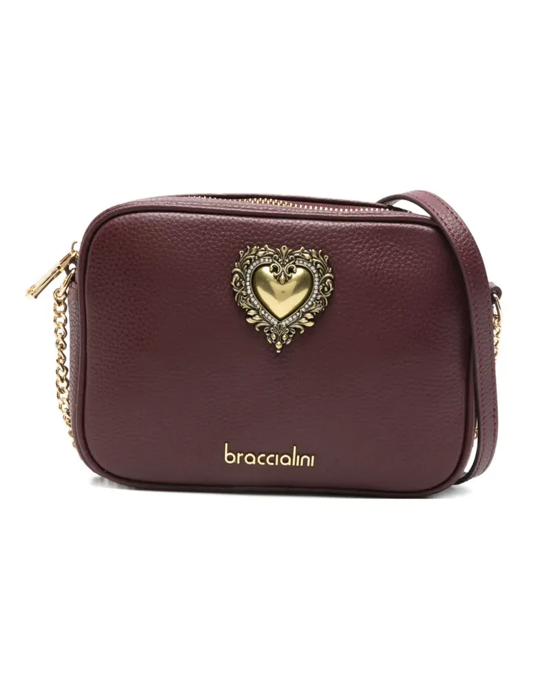 Braccialini Jinny Umhängetasche mit Kettenriemen - Rot Rot