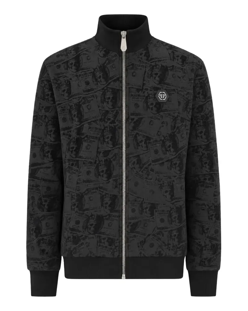 Philipp Plein Joggingjacke im Layering-Look - Schwarz Schwarz