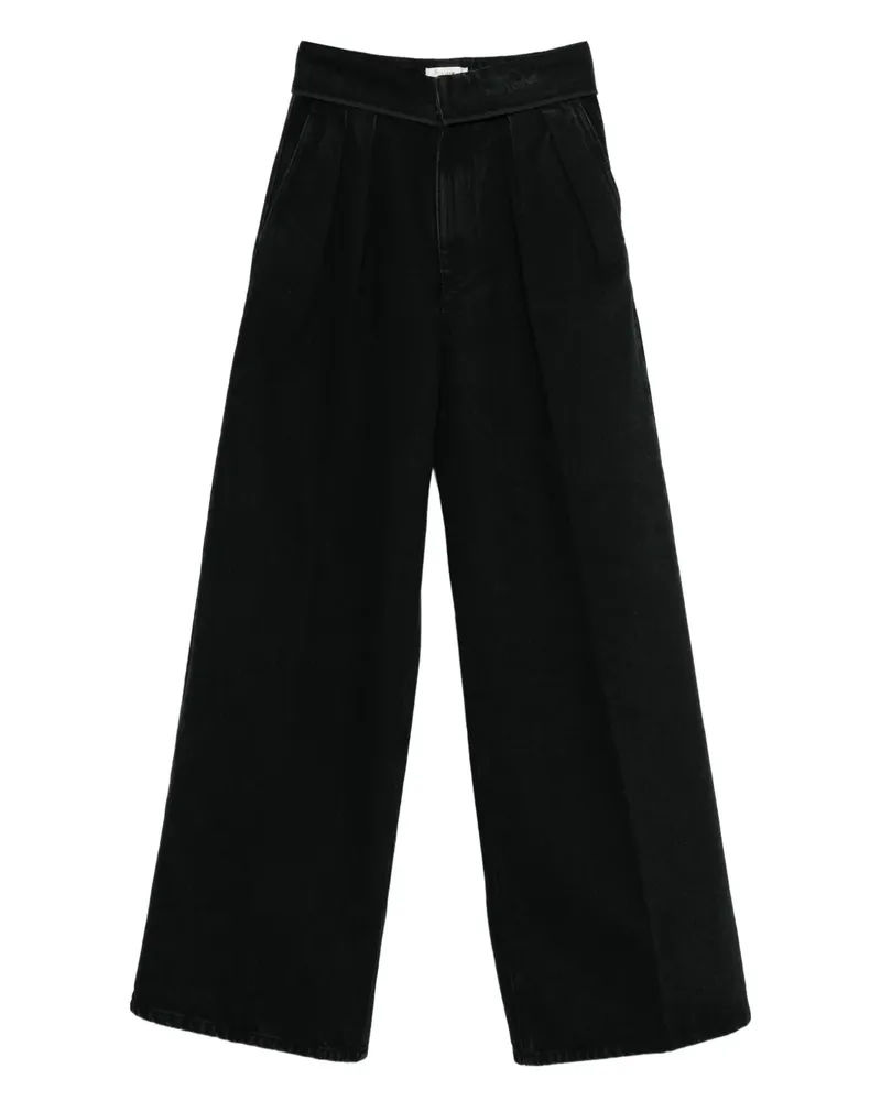 forte_forte Hose mit weitem Bein - Schwarz Schwarz