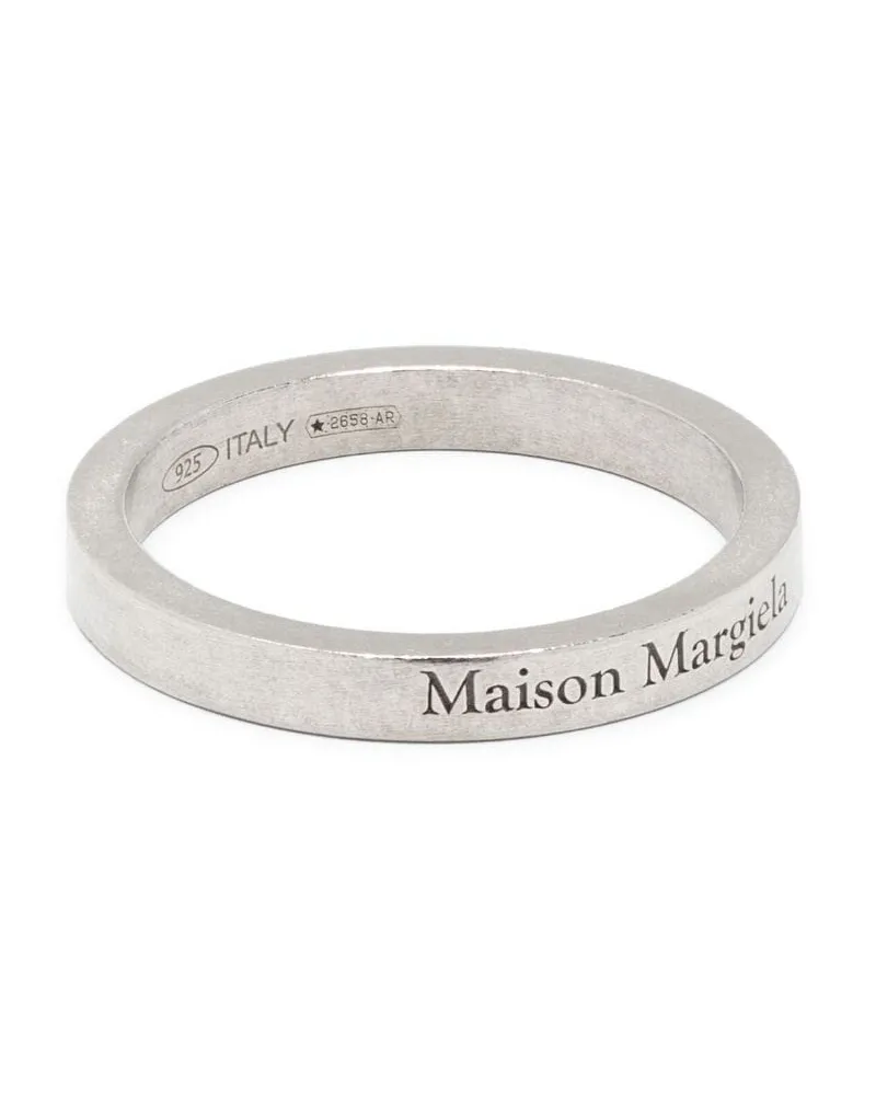 Maison Margiela Ring mit graviertem Logo - Silber Silber