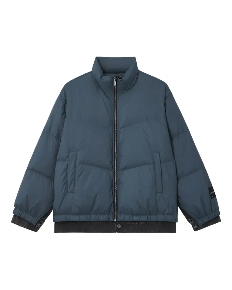 FIVE CM quilted panelled puffer jacket - Grau Grau