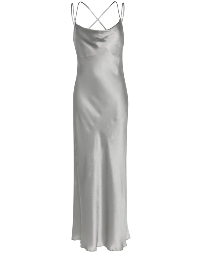 Antonelli Firenze Camisole-Kleid aus Satin - Grau Grau
