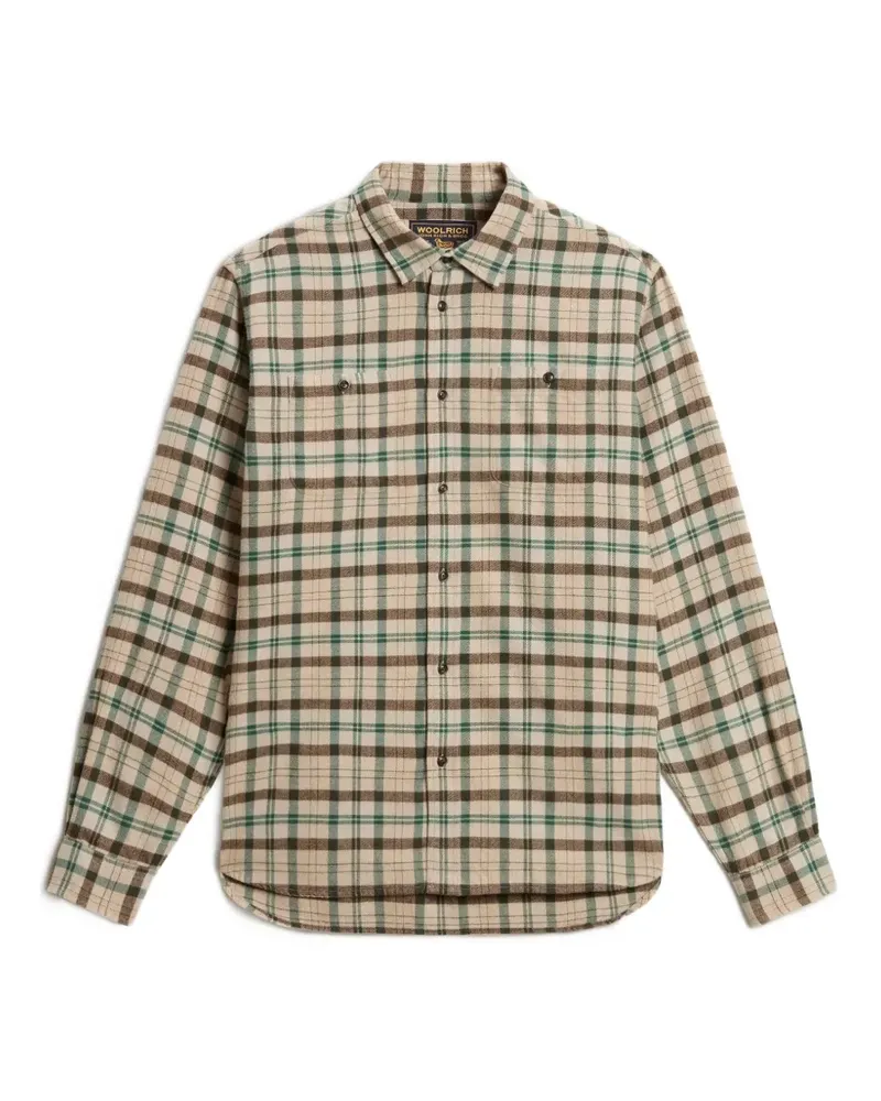 Woolrich Warren Flanellhemd mit Karomuster - Nude Nude