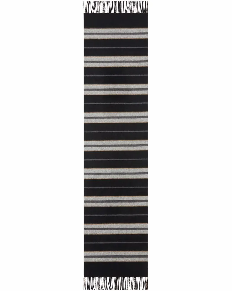 Burberry Karierter Kaschmirschal - Schwarz Schwarz