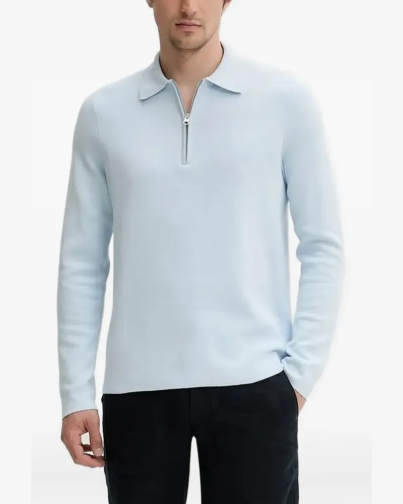 Samsøe & Samsøe Poloshirt mit Reißverschluss - Blau Blau